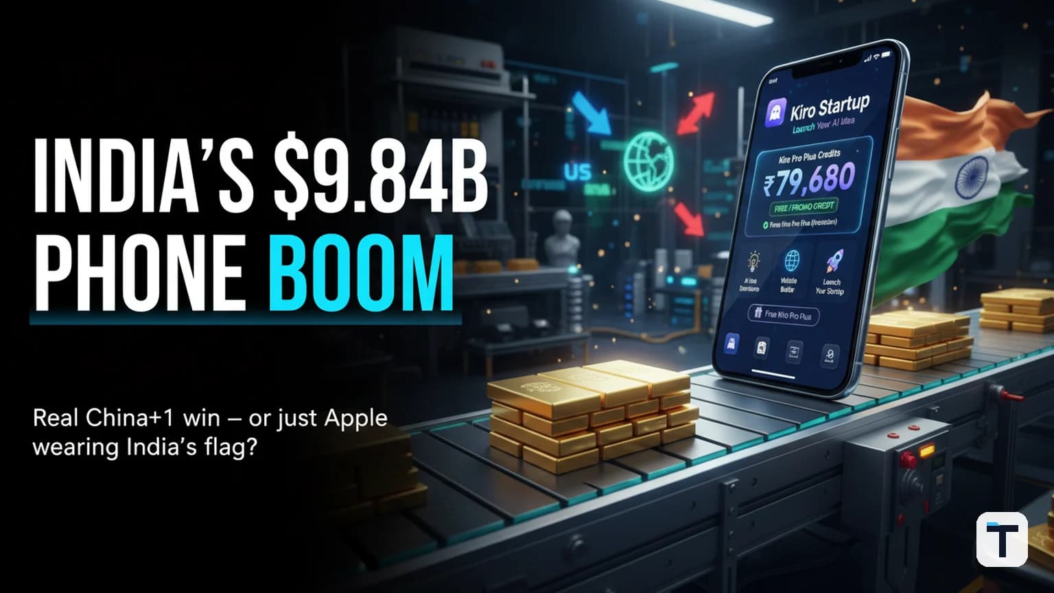 India's Smartphone Exports Hit a Record $9.84 Billion: What's Real About the Boom (and What's Apple Wearing India's Flag)
