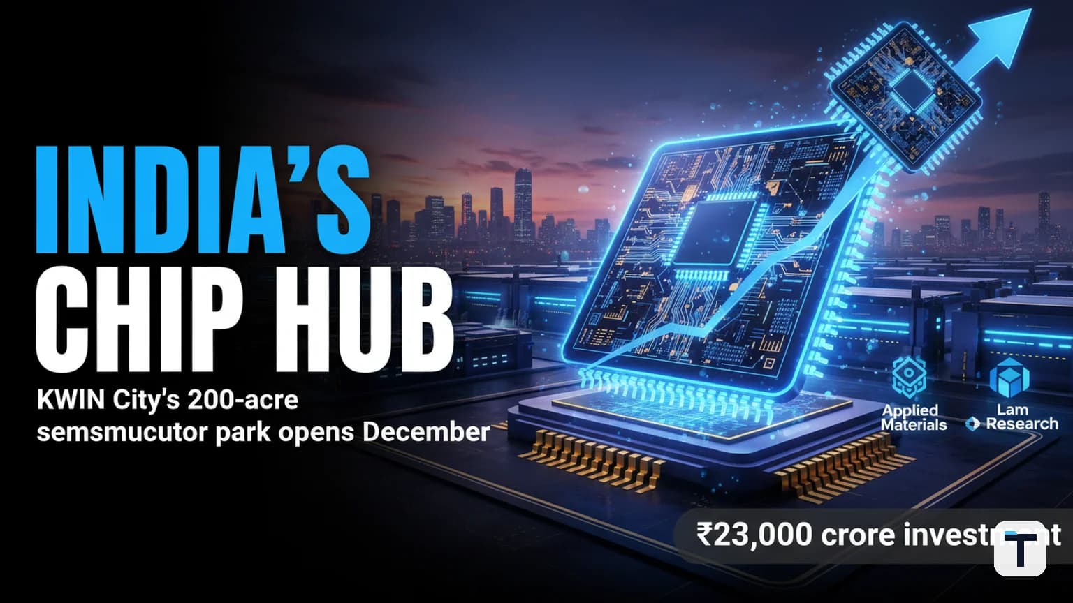 KWIN City's 200-Acre Chip Park Goes Live in December: What Applied Materials, Lam Research, and Bharat Semi's ₹23,000 Crore Bet Means for India's Semiconductor Supply Chain