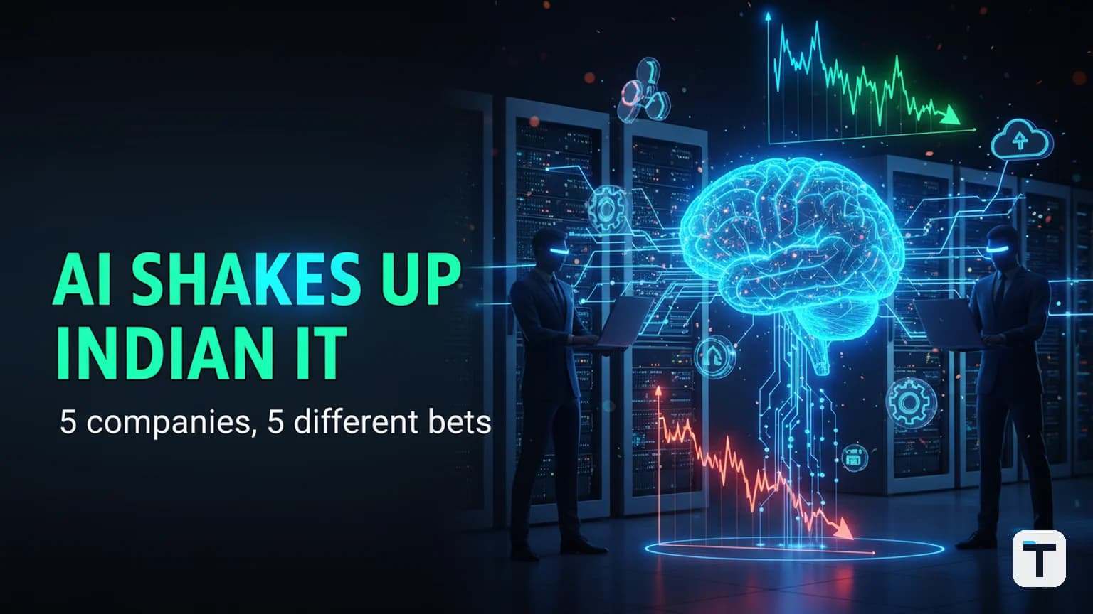 Indian IT's AI Strategy in 2026: Five Companies, Five Bets (TCS, Infosys, Cognizant, Coforge, Mphasis)