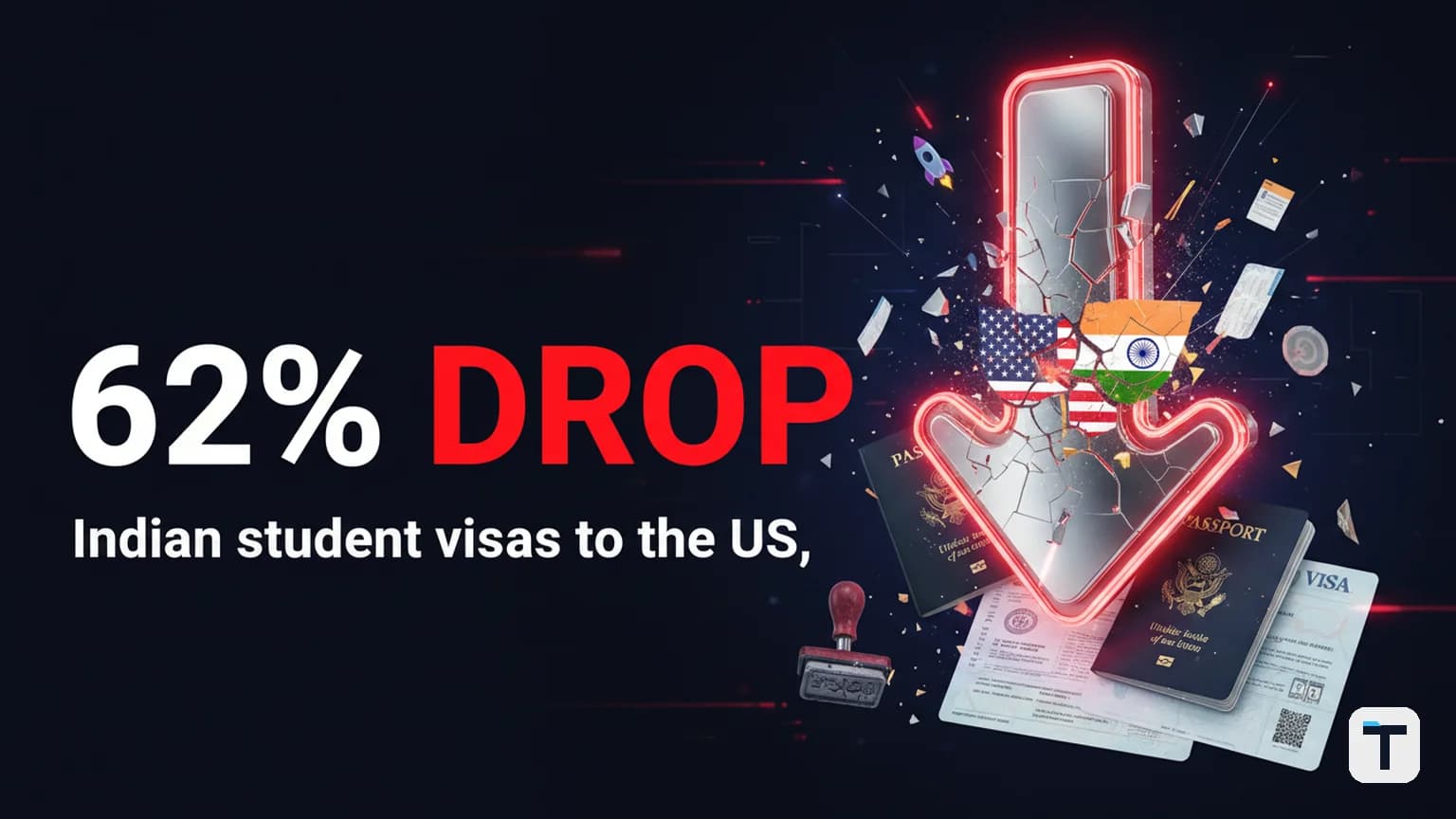 US Student Visas for Indians Plunged 62% in 2025: The Four Policy Changes Driving the Decline