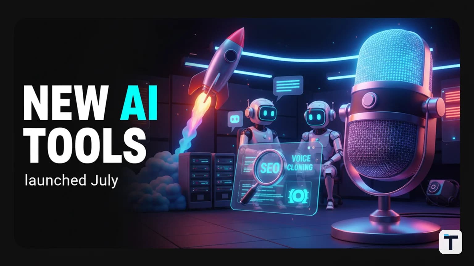 5 New AI Tools Launched in July 2026: Voice Cloning, AI Podcasts, Agent Chat, and More