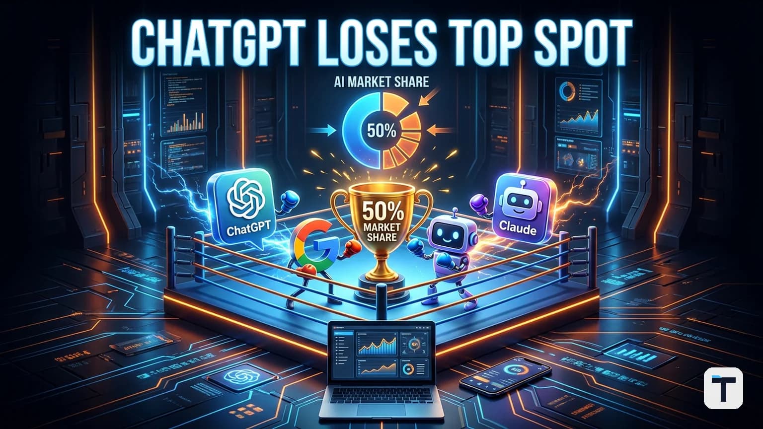 ChatGPT Market Share Falls Below 50%: What the 2026 AI Assistant Race Means for Your Business
